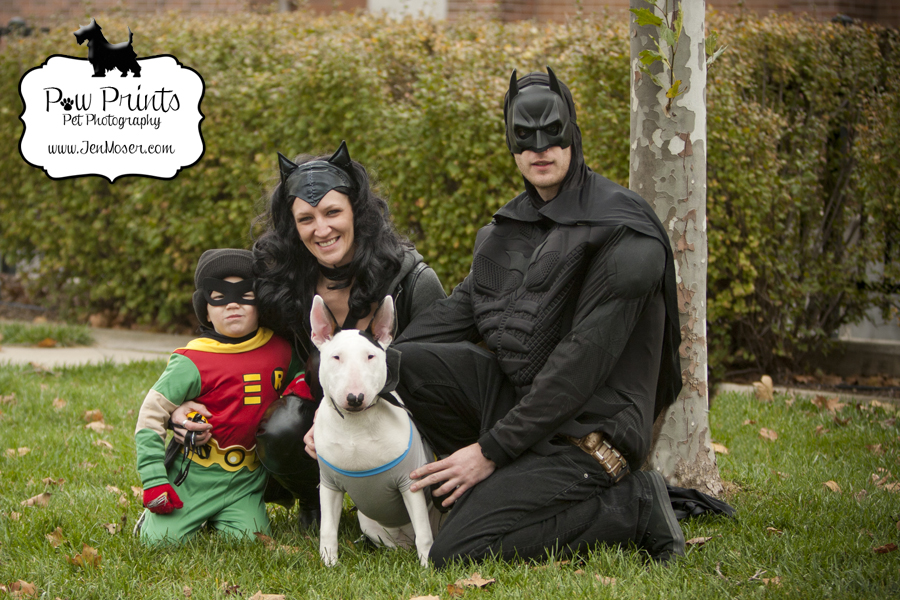 Fort Wayne, Indiana Halloween Pet Parade batman family